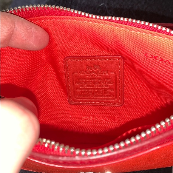 Red coach wristlet - Picture 3 of 3